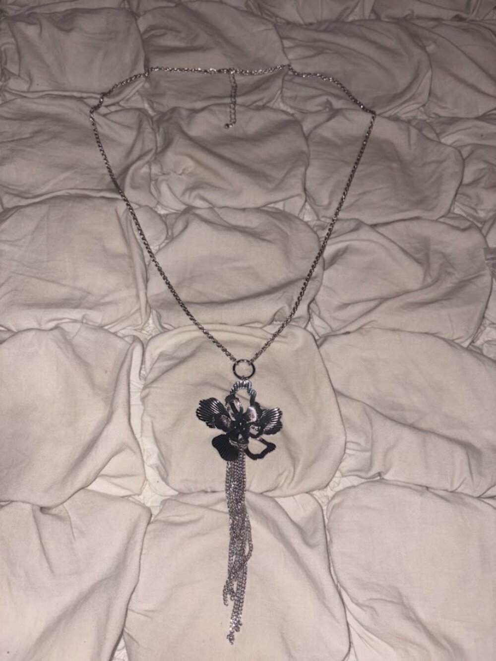 Free People Romantic Floral Tassel & Heart Locket Jewelry Set